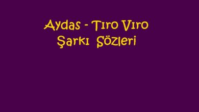 Photo of Aydas – Tıro Vıro Şarkı Sözleri